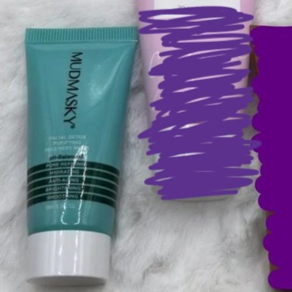 3/$9 Mudmasky Facial Detox Purifying Recover Mask - Wash Off Clay/Mud Mask Mini - Picture 1 of 3